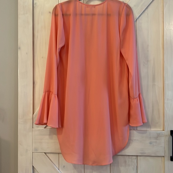 Large Tunic with Beautiful Ruffle/Flutter sleeve - Picture 2 of 3